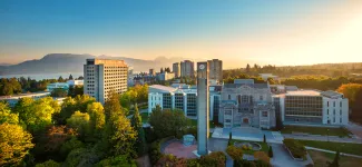Aerial view of UBC Irving K Barber Learning Centre