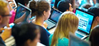 Students in a lecture hall